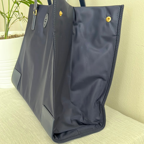 TORY BURCH ELLA NYLON LARGE CASUAL NAVY