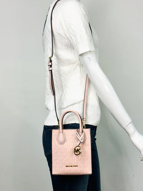 Mercer Extra-Small Logo and Leather Crossbody Bag