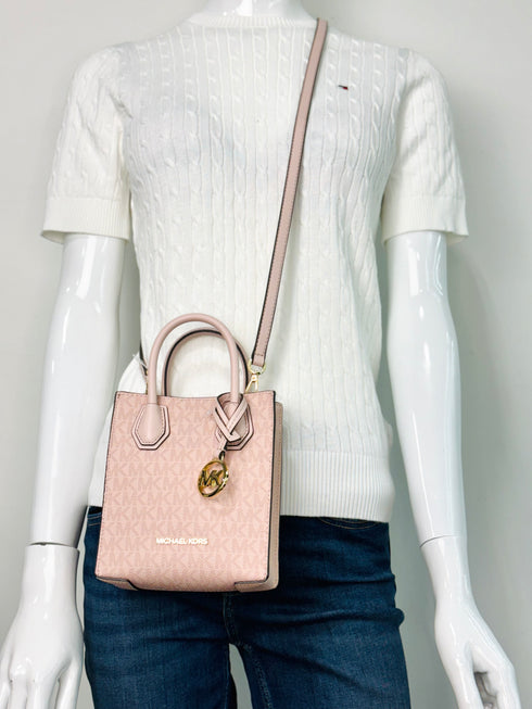 Mercer Extra-Small Logo and Leather Crossbody Bag