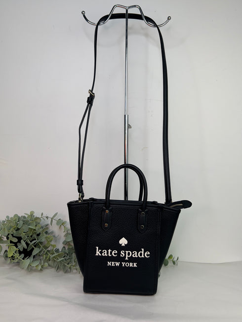 KATE SPADE Ella Pebbled Leather Mini Tote Black