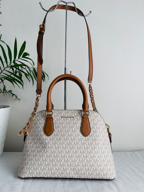 Veronica Medium Logo Dome Satchel