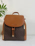 Michael Kors Phoebe Medium Backpack Drawstring School Bag Brown MK Signature